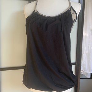 Lululemon Black Tank Top with Built In Bra Size 8